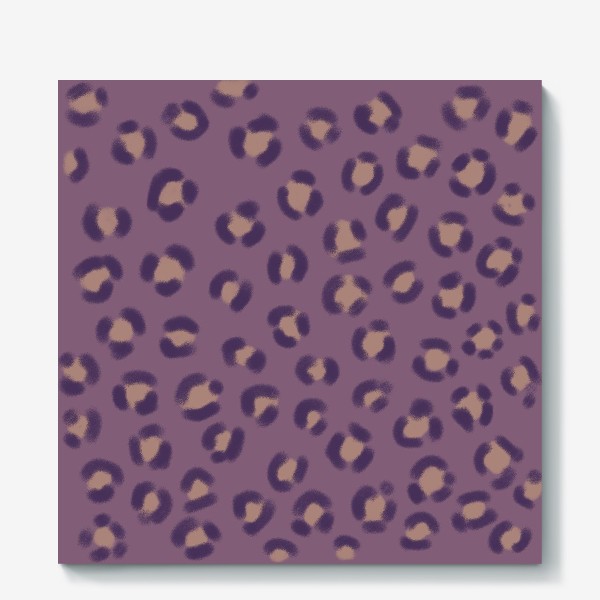 Холст «Фиолетовый леопард»