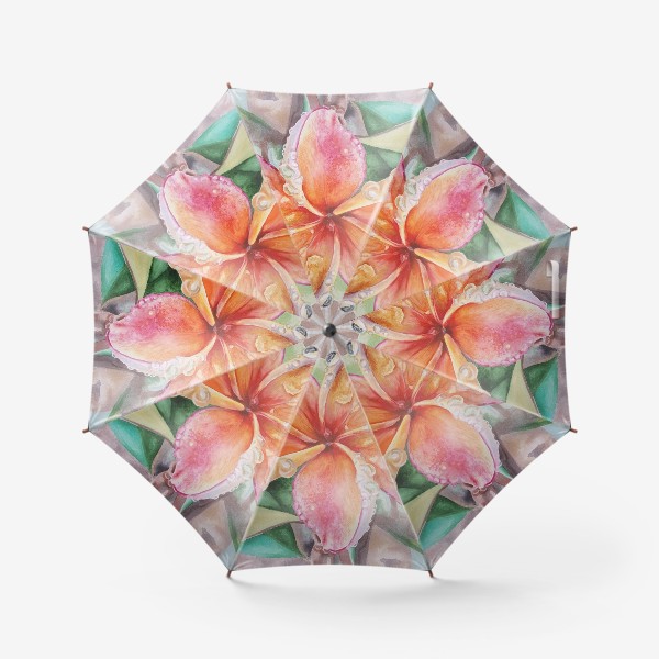 Зонт «Плюмерия после дождя»