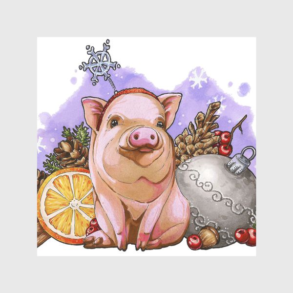 Скатерть «Праздничная свинка»