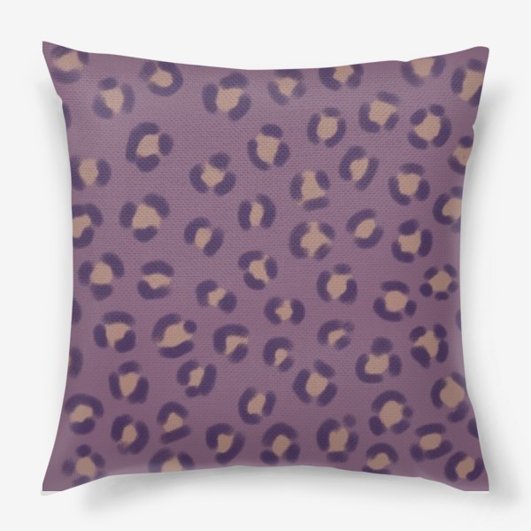 Подушка «Фиолетовый леопард»