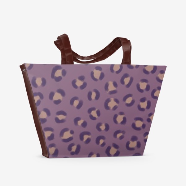 Пляжная сумка «Фиолетовый леопард»