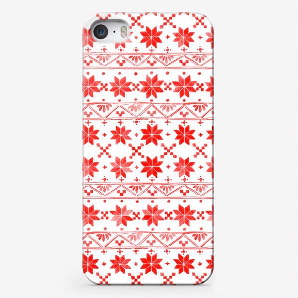 Чехол iPhone «Red pattern»
