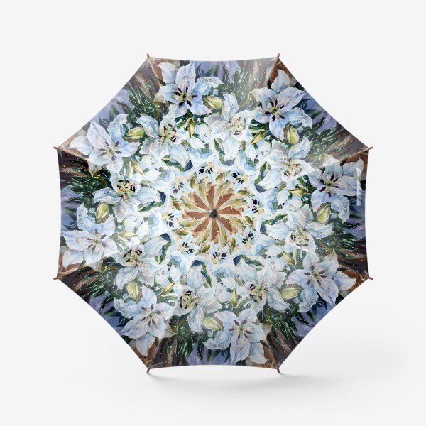 Зонт «Белые лилии»