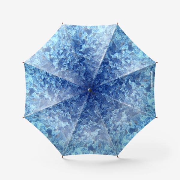 Зонт «Ледяная мозаика. Морозные узоры.»