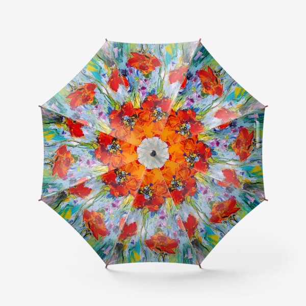 Зонт «Маки мастихином»