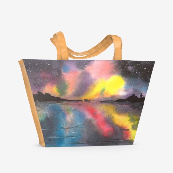 Пляжная сумка &laquo;Звездное небо над водой&raquo;