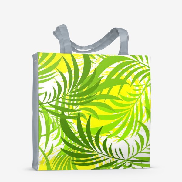 Сумка-шоппер &laquo;Seamless  pattern with tropical leaves&raquo;