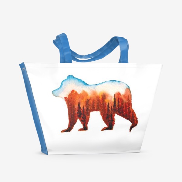 Пляжная сумка «Медведь сибирский»