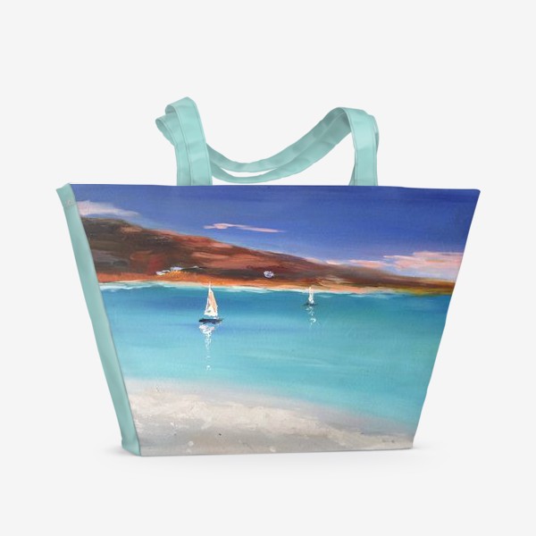 Пляжная сумка «Бирюзовый океан»
