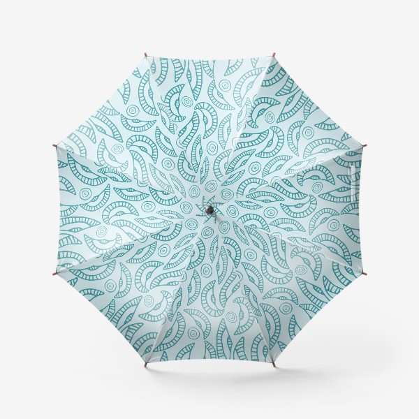Зонт «Волны, абстракция»