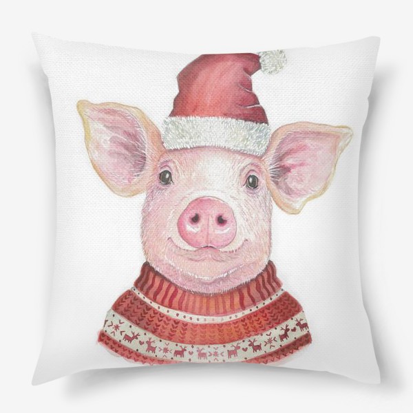 Подушка «Новогодняя Свинка»