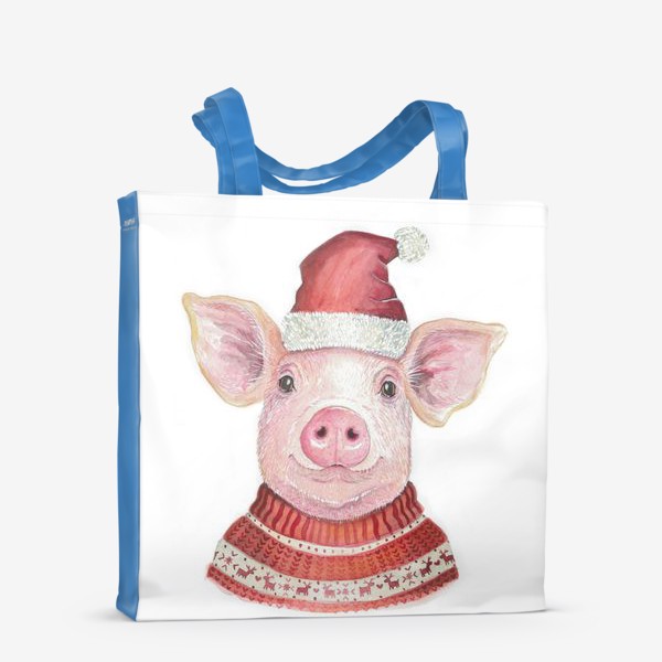 Сумка-шоппер «Новогодняя Свинка»