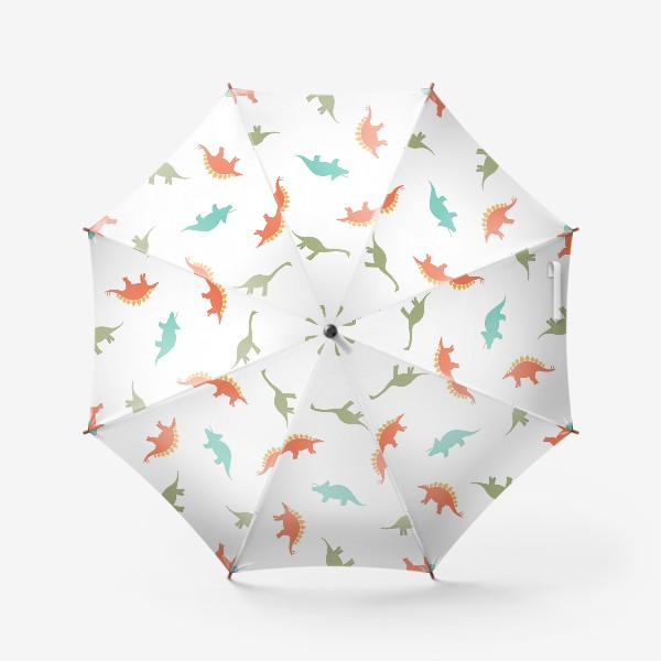 Зонт «Цветной паттерн с динозаврами»