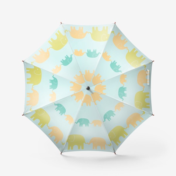 Зонт &laquo;Слоники цветные&raquo;