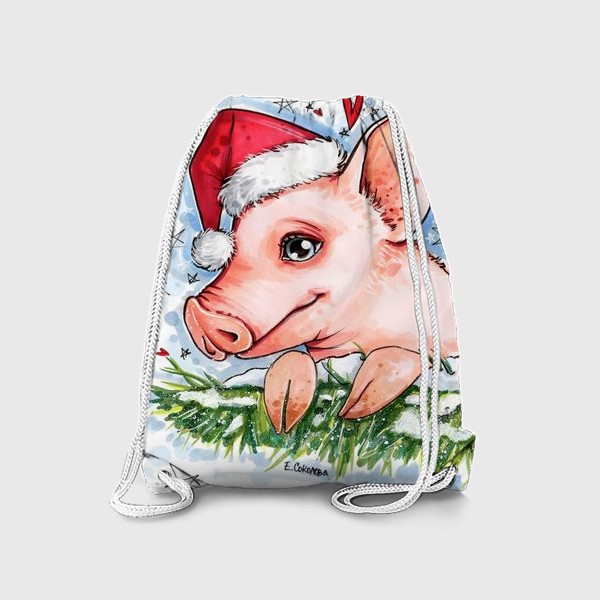Рюкзак «Новый год. Свинка, елочка, снежок»