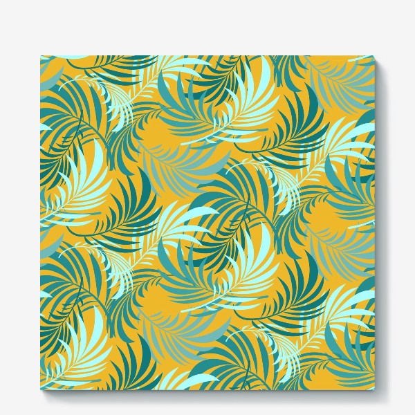 Холст «Seamless  pattern with leaves»