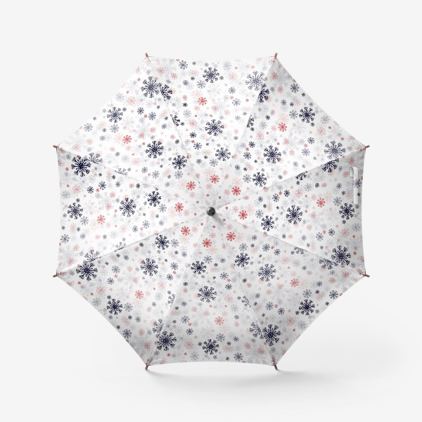 Зонт «Цветные снежинки»