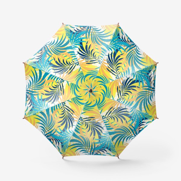 Зонт &laquo;Seamless  pattern with tropical leaves&raquo;