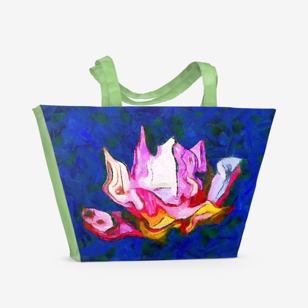 Пляжная сумка «Абстракция цветка Лотоса»
