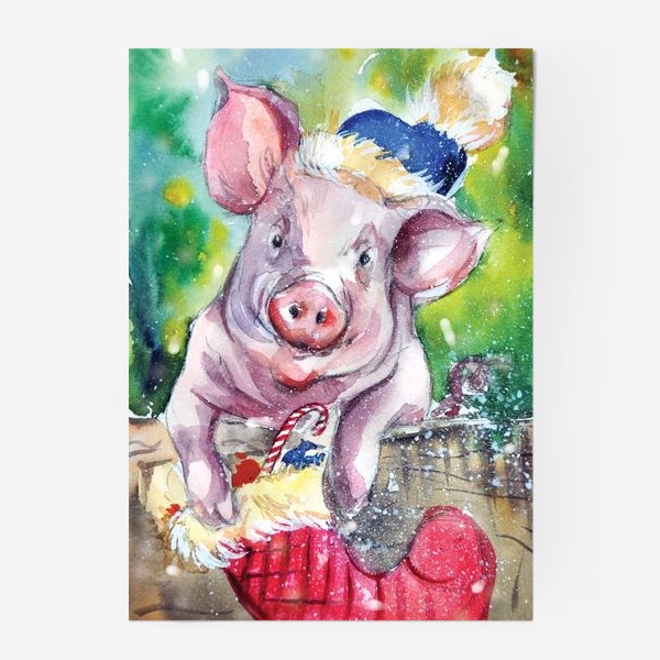 Постер «Свинка в Новый год»