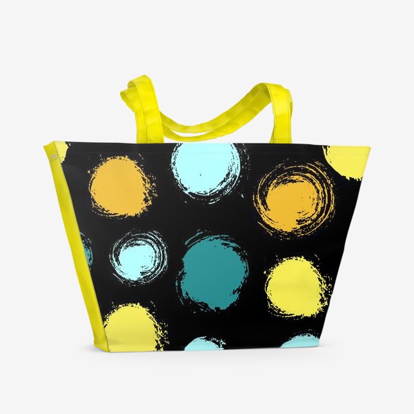 Пляжная сумка &laquo;Абстрактный фон с яркими пятнами краски.&raquo;