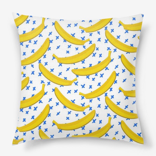 Подушка &laquo;Seamless  pattern with bananas.&raquo;