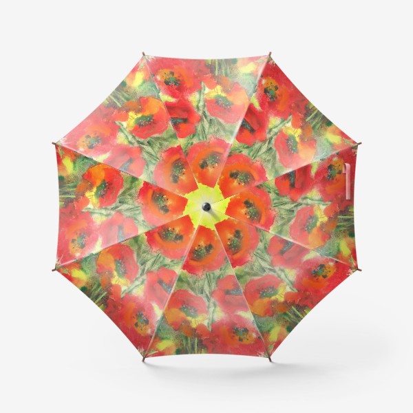 Зонт «Маки,маковое поле,цветы»