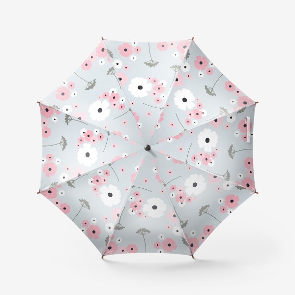 Зонт «Нежный цветочный паттерн»