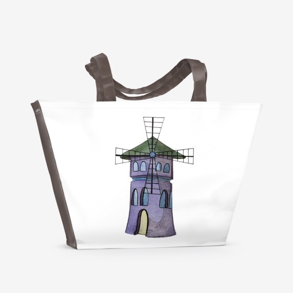 Пляжная сумка «Сиреневая мельница»