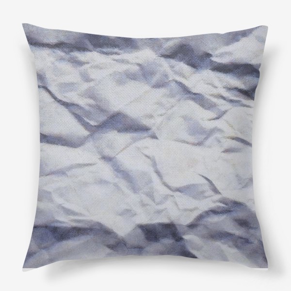 Подушка «Синяя морщинистая текстура»
