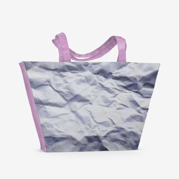 Пляжная сумка «Синяя морщинистая текстура»