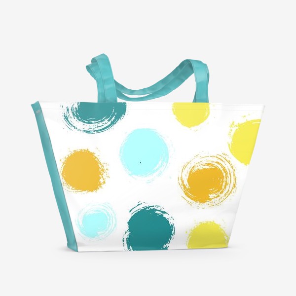 Пляжная сумка «Абстрактный фон с яркими пятнами краски.»