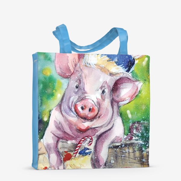 Сумка-шоппер «Свинка в Новый год»