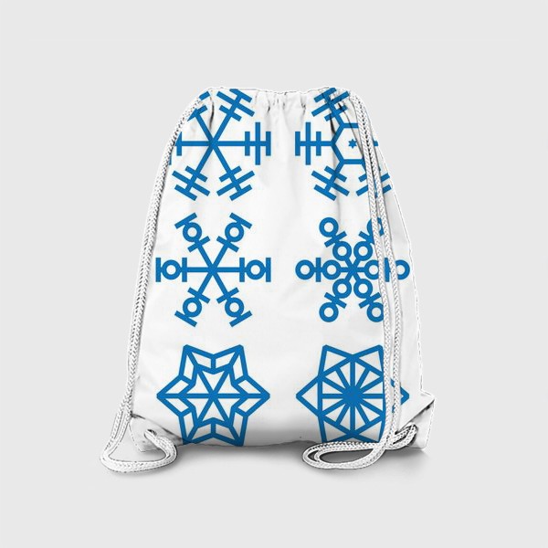 Рюкзак «голубые снежинки»