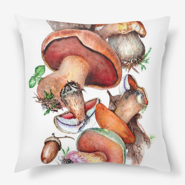 Подушка «Осенние грибы»