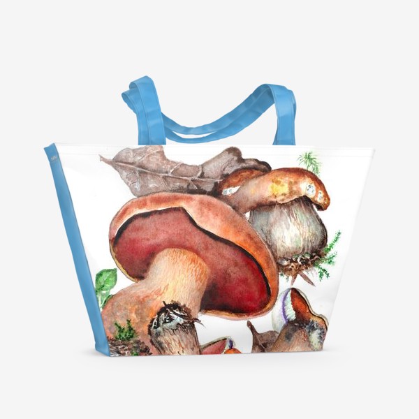 Пляжная сумка «Осенние грибы»