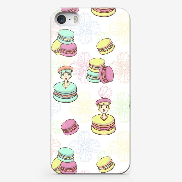 Чехол iPhone &laquo;Macaron Cuties / Девчушки Макарун&raquo;