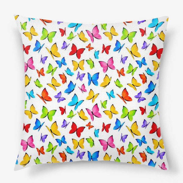 Подушка «Радужные бабочки»