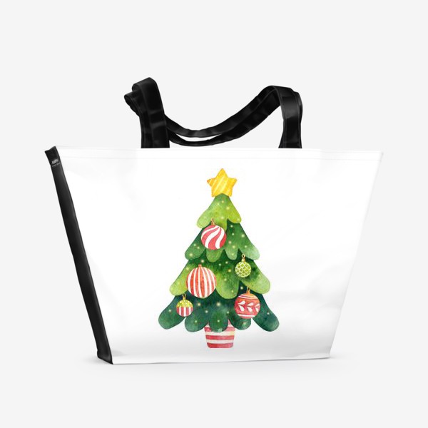 Пляжная сумка «Новогодняя Елка»