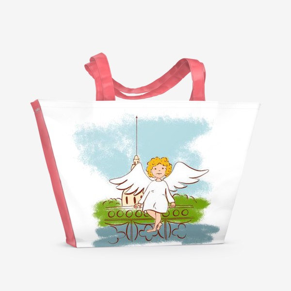 Пляжная сумка «Ангел Петербурга»