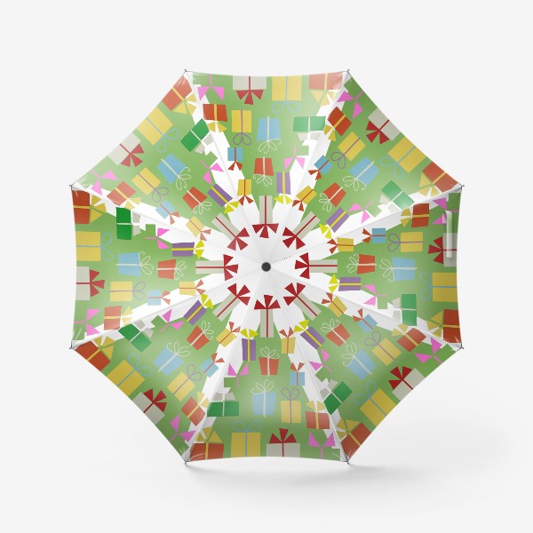 Зонт «Елочка с подарками»