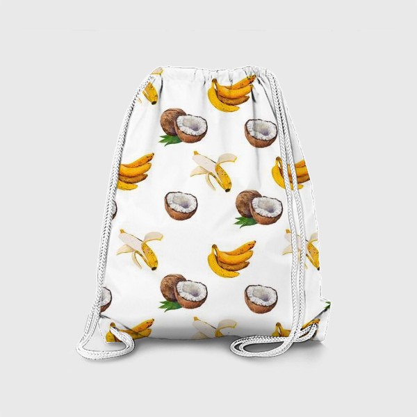 Рюкзак «Бананово-кокосовый паттерн.»