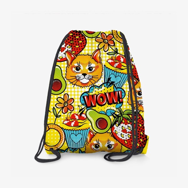 Рюкзак «Котик и сладости»