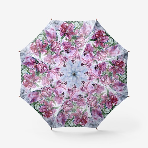 Зонт «Розовые лилии»