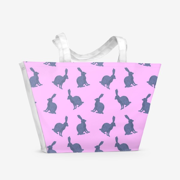 Пляжная сумка «pink rabbits»