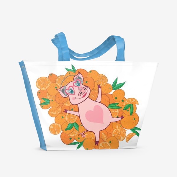 Пляжная сумка «Апельсвинка»