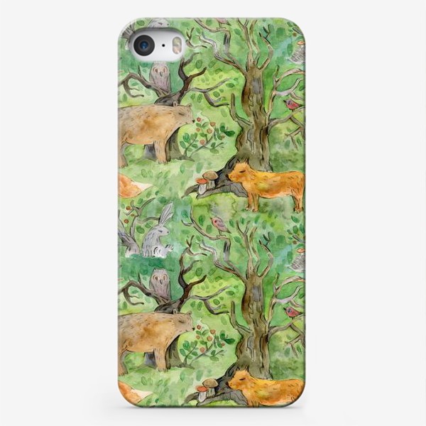Чехол iPhone «Лес. Лесные обитатели. »