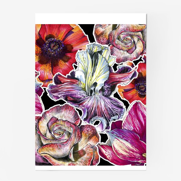 Постер «Цветочный паттерн»