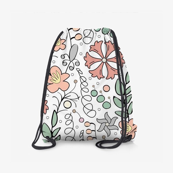 Рюкзак «Паттерн с цветами»