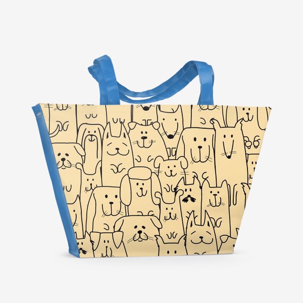 Пляжная сумка «Dogs»